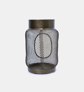 Iron Round Cage Lantern 12x12x18 Cm