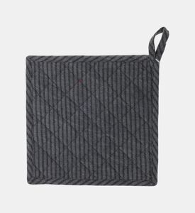Home Deco and More Cotton Strap Pot Holder, Dark-grey, Packshot View