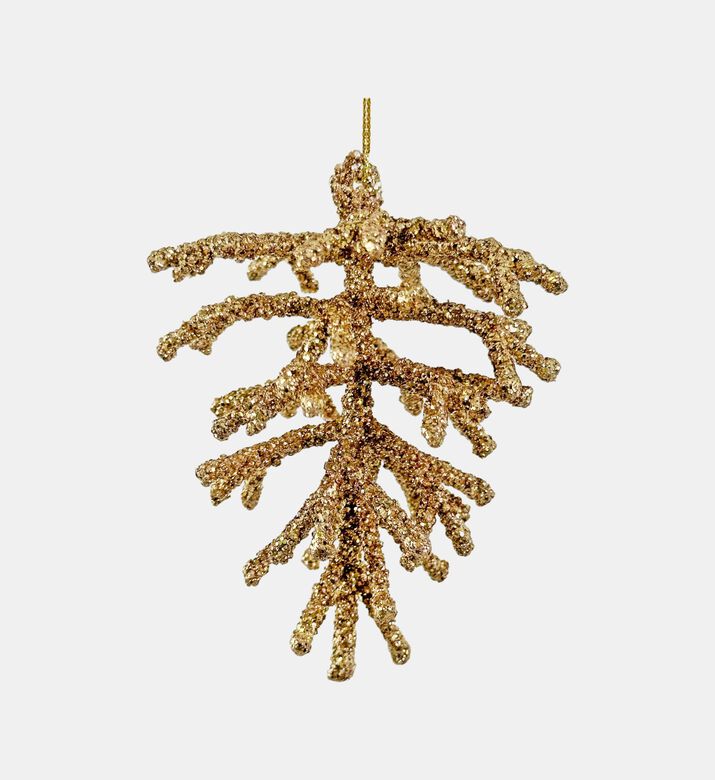 Wire Glittered Cone Ornament