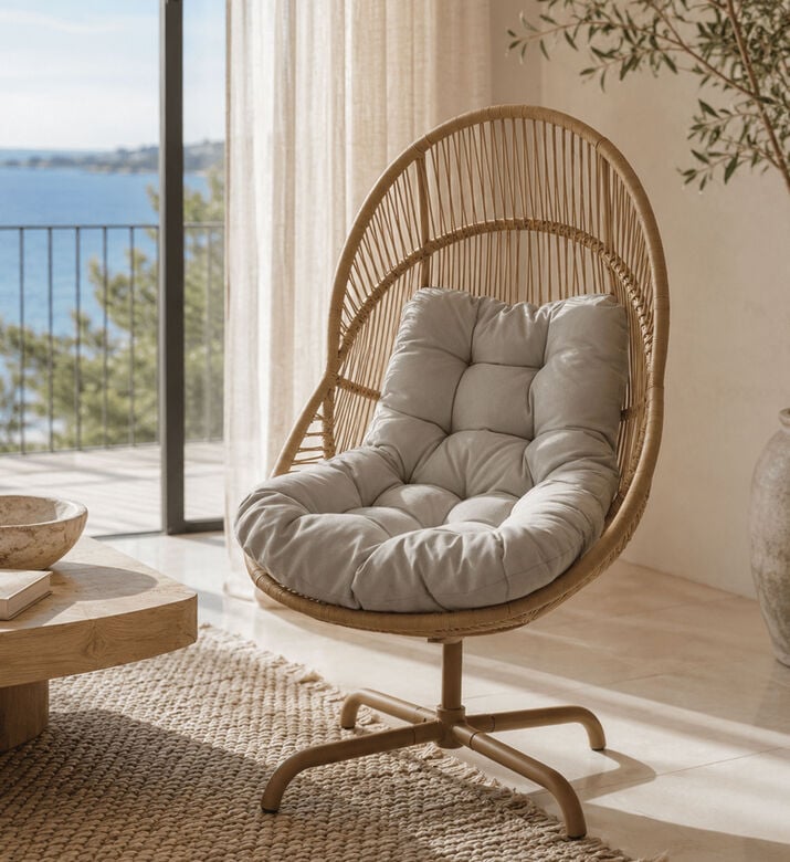 Home Deco and More Kaia Swivel Chair, Packshot View