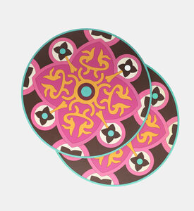 Images D'Orient Round Sejjadeh Plate Mats, Packshot View