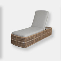 Olivia Aluminum Wicker Sunbed