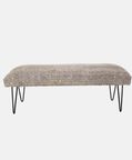 Cotton Iron Legs Durry Print Bench