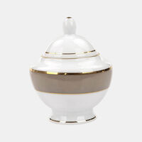 Porcelain Halo Sugar Pot