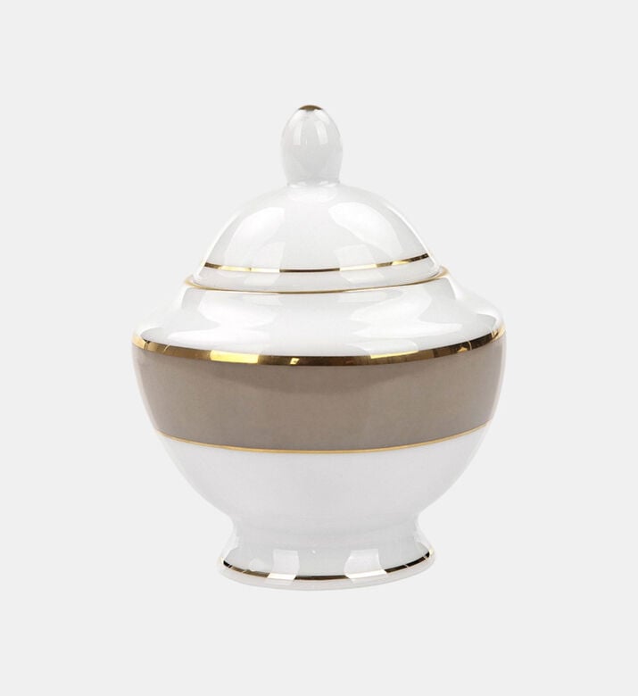 Porcelain Halo Sugar Pot