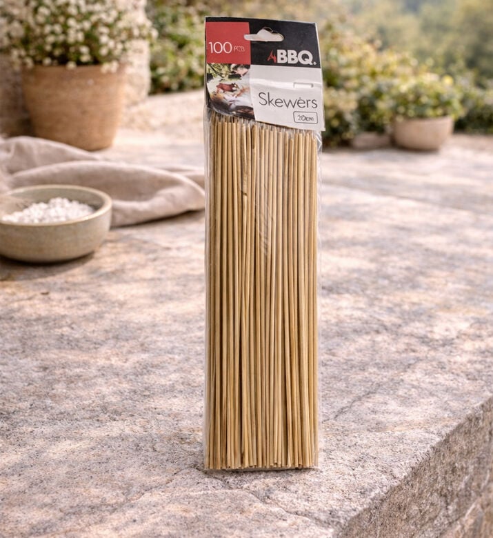 Vaggan Wood Skewers 100-piece Pack, Packshot View
