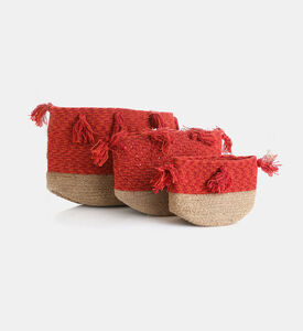 Cotton Fringe Basket