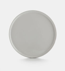 Home Deco and More Ceramic Ribbed Dinner Plate, Packshot View