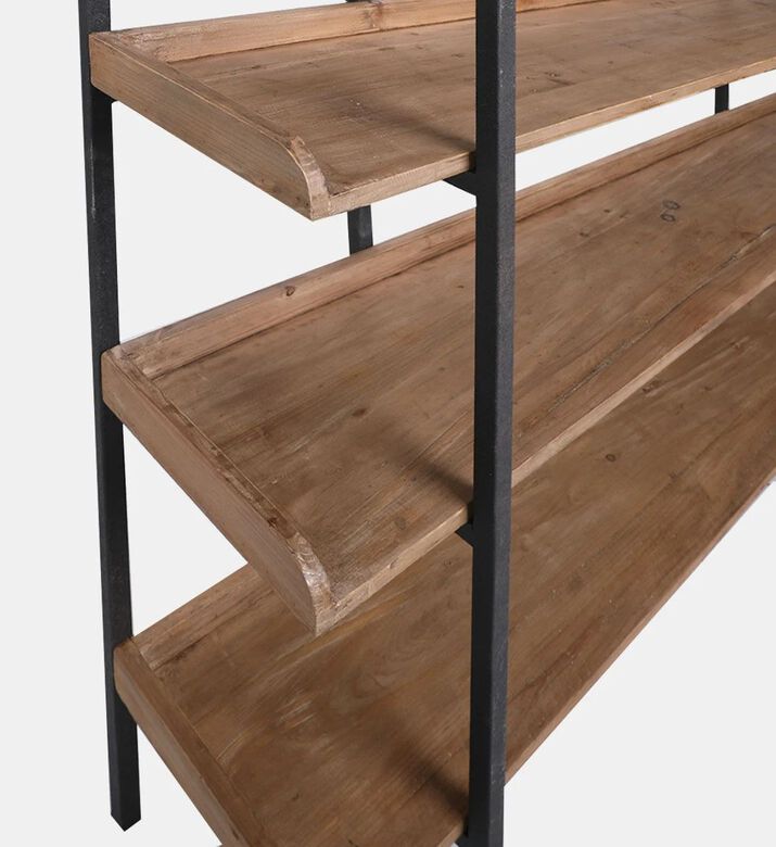 Home Deco and More Brooks Wide Shelf Pine Bookcase, Packshot View