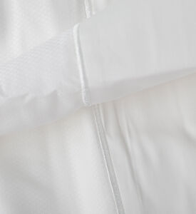 Home Deco and More Single Cotton Sateen Combed Microcheck Duvet Cover 4-piece Set, White, 120x200-cm, Packshot View