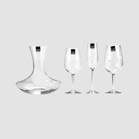 Glass White Wine Salute Set