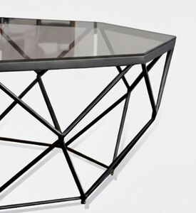Home Deco and More Hexnet Diameter Coffee Table, Packshot View