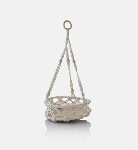 Home and Styling Cotton Macrame Round Hanger Tray, Packshot View