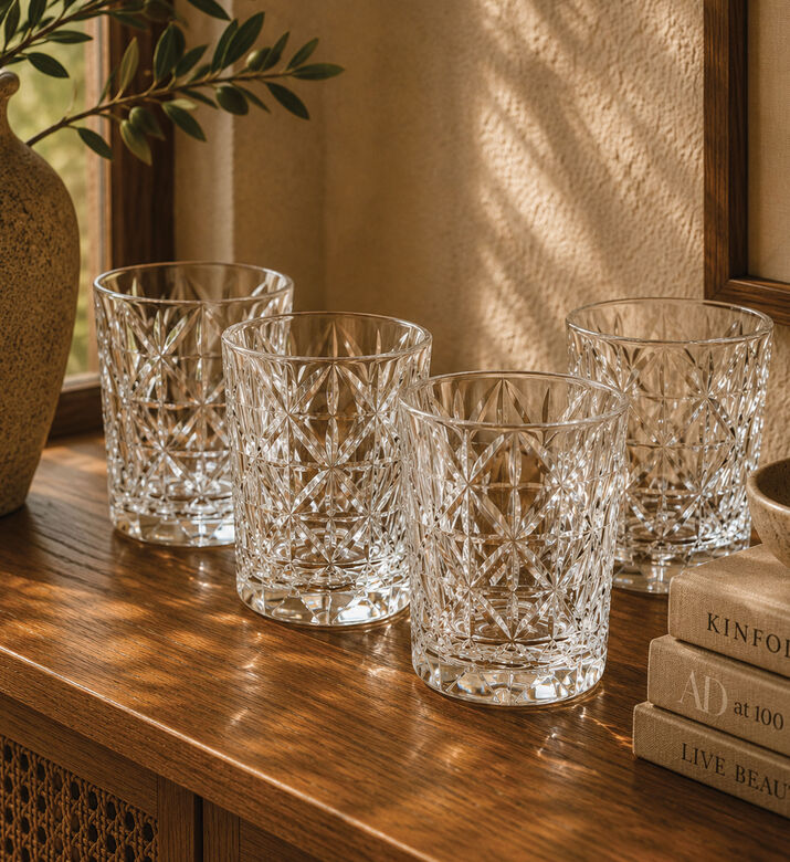 Home Deco and More Double Injection Crystal Diamond Tumbler, Packshot View
