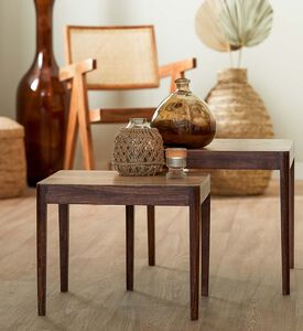 Stijn Wood Side Tables 2-piece Set
