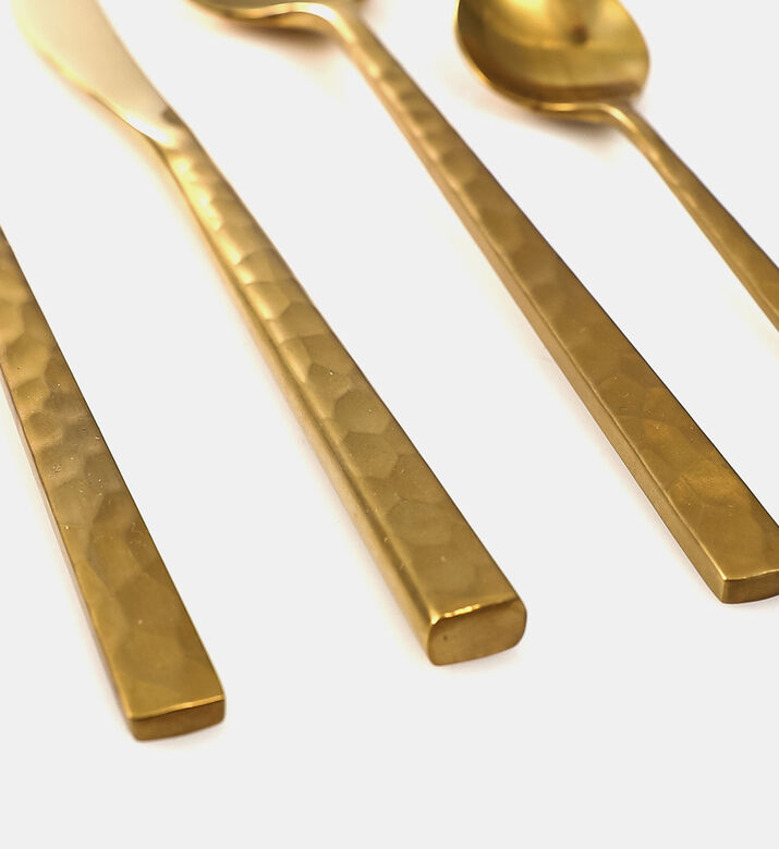 The Fuse Hammered 24-piece Cutlery Set