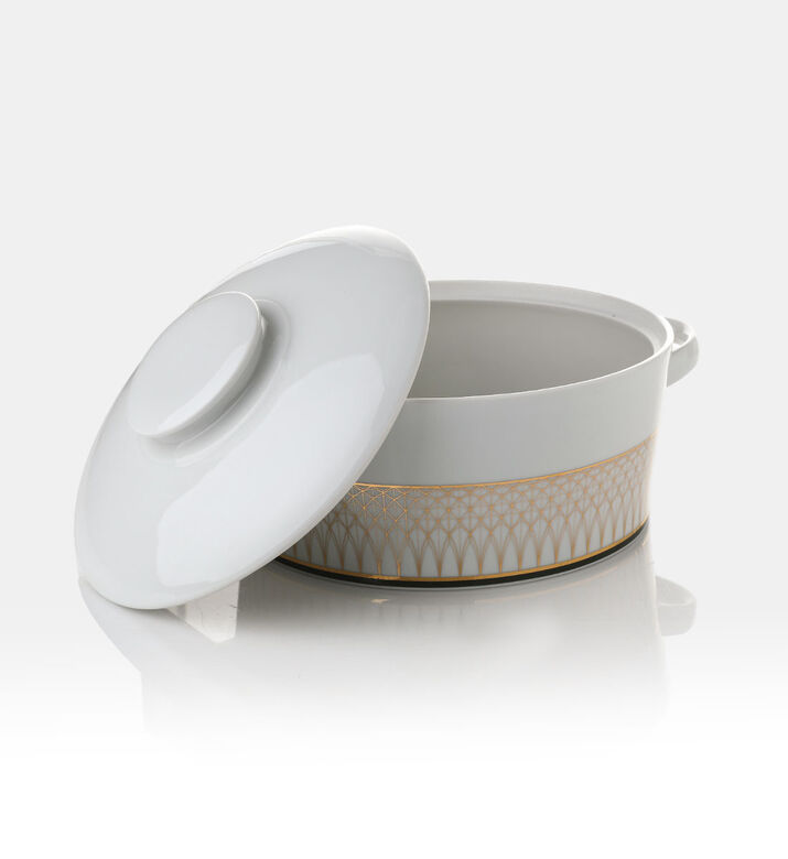 Oliva Porcelain Soup Tureen - 24 Cm