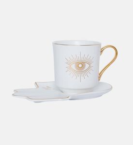 Eye Cup Hamsa Tray 2-piece Set