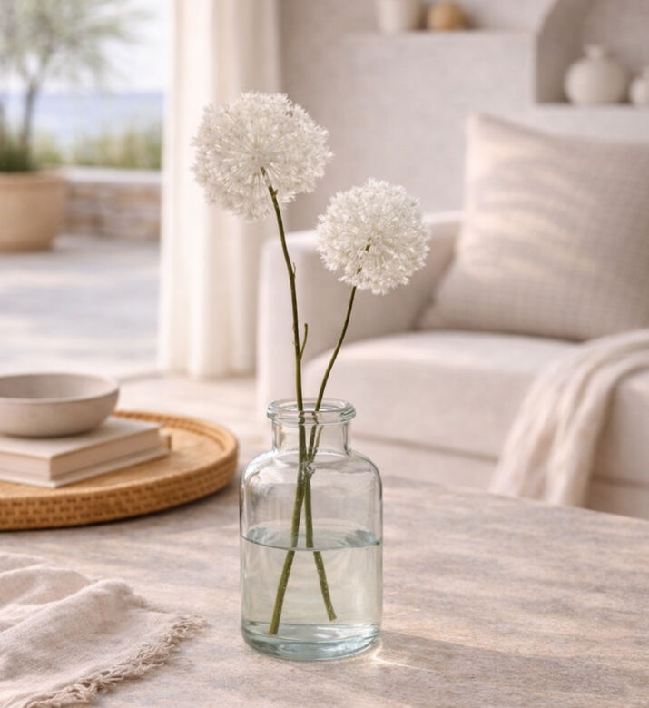 Jolipa Snowball Two Parts Artificial Flowers 7x17x60 Cm, Packshot View