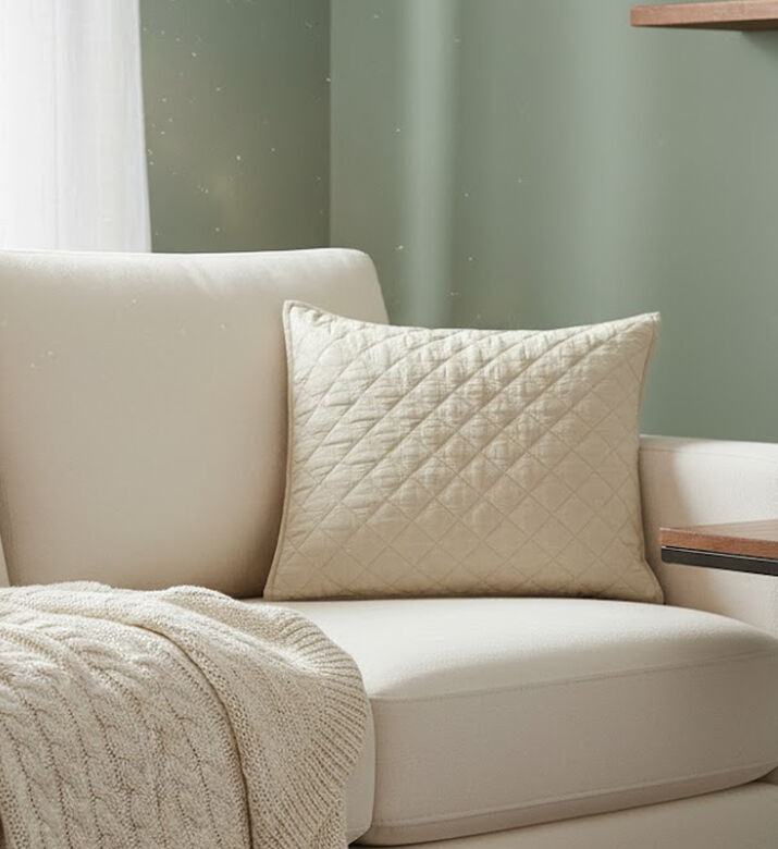 Home Deco and More Rectangular Satin Decorative Pillow, Packshot View