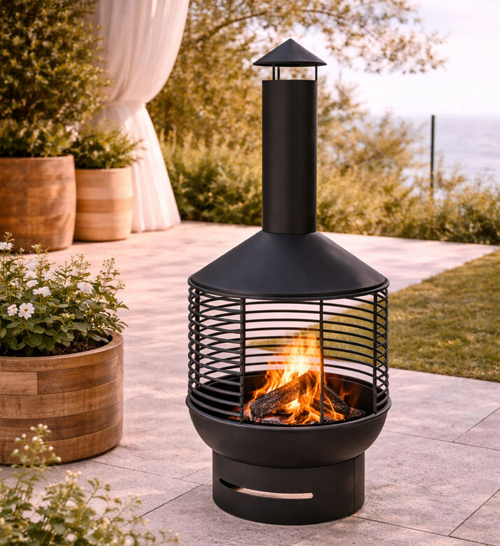 Ambiance Matte-finish Chimney Fireplace, Packshot View
