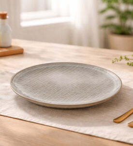 Home Deco and More Rustic Washed Round Plate, Packshot View