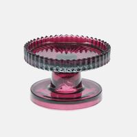 Glass Engraved Round Candle Holder