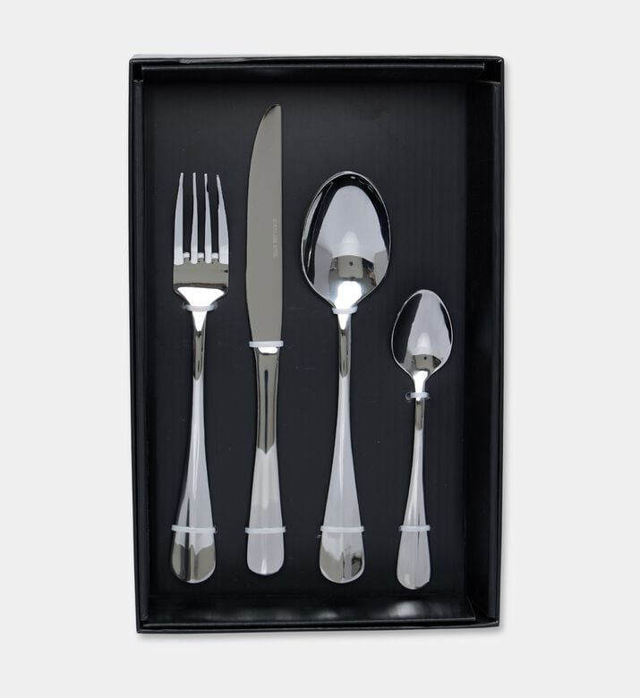 Home Deco and More Stainless Steel 18/0 Shiny Silver 24-piece Cutlery Set, Packshot View
