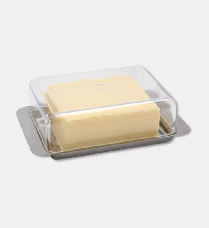 Gefu Butelo Stainless Steel Butter Dish, Packshot View
