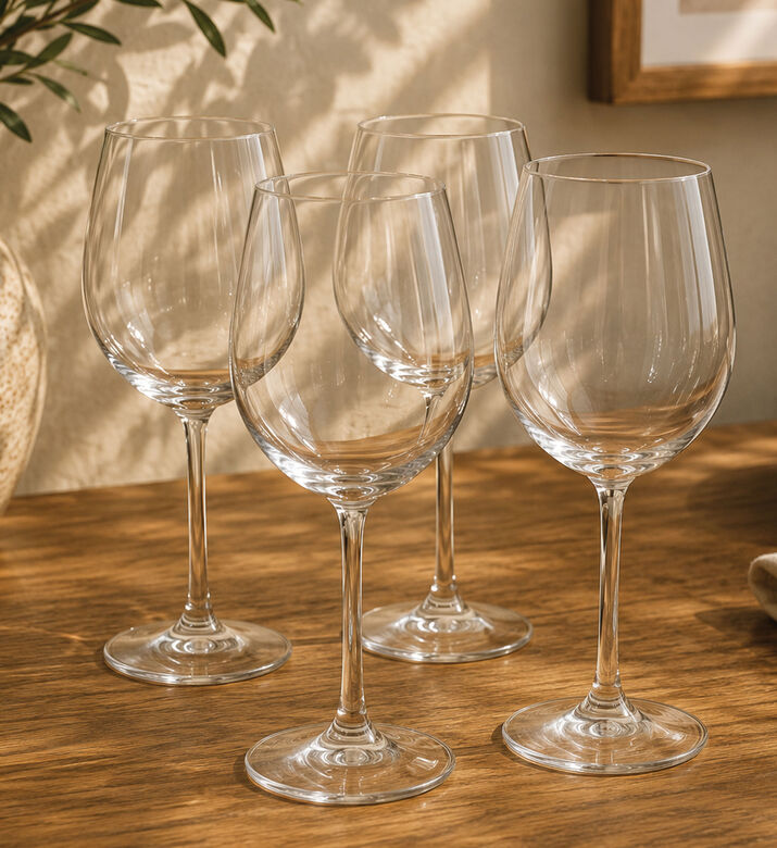 Home Deco and More Vinissimo Wine Glass 4-piece Set, Transparent, 430-ml, Packshot View