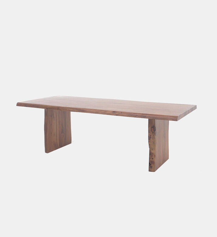 Home Deco and More Ethnic Acacia Wood Dining Table, Dark-brown, 380-cm, Packshot View