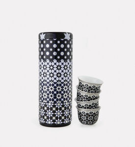 Images D'Orient Kaokab Tin Box 4-piece Coffee Cup Set, Packshot View