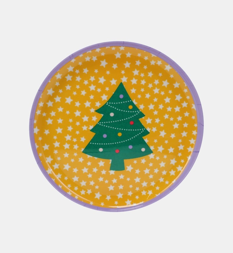 Christmas-themed Round Plate
