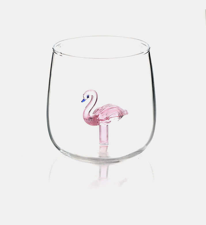 Home Deco and More Flamingo Drinking Glass, Packshot View