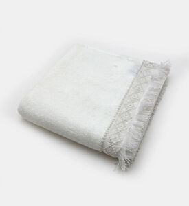 Home Deco and More Danti Cotton Terry Towel, White, 50x100-cm, Packshot View