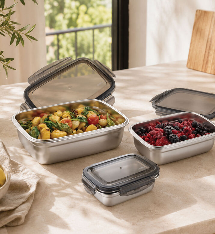 Gefu Preppo 3-piece Food Storage Container Set, Packshot View
