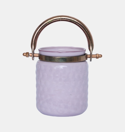Opal Copper Handle Vase