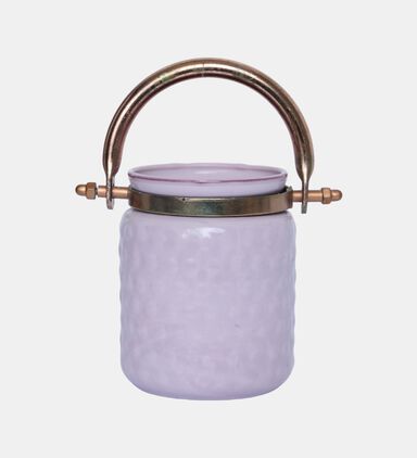 Opal Copper Handle Vase