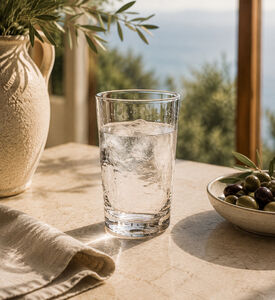 Home Deco and More Plastic Raindrops Tumbler, Clear, 370-ml, Packshot View