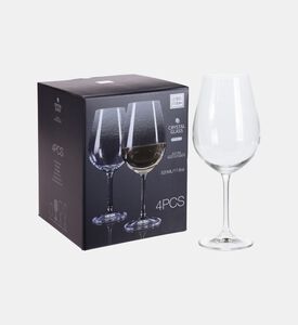 Home Deco and More Crystalline 4-piece Wine Glass Set, Packshot View