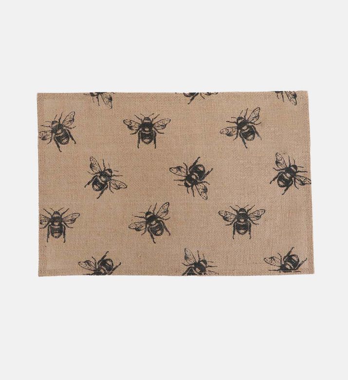 Bee Print Linen Placemat