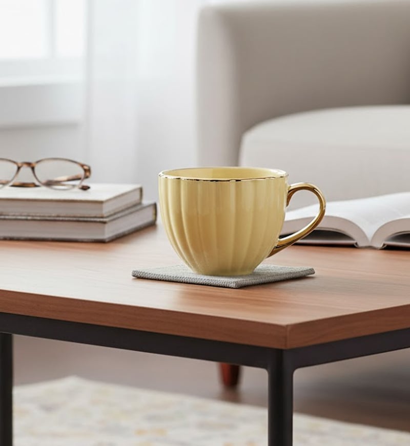 Porcelain Gold-rimmed Mug