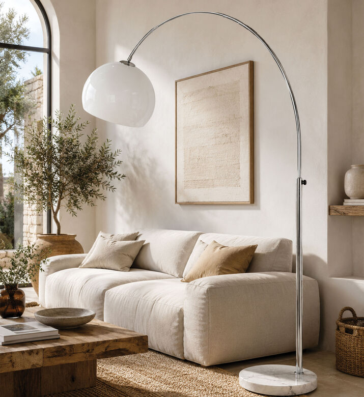 Home Deco and More Moon 2-pin Floor Lamp, Packshot View