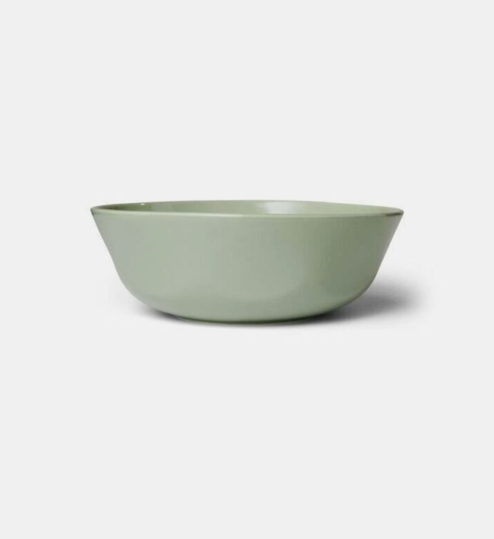 Essenza Sculpture Porcelain Large Bowl, Green, 23-cm, Packshot View