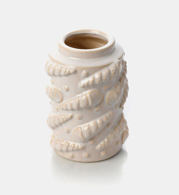 Home Deco and More Embossed Shell Pattern Vase, Packshot View