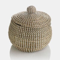 Seagrass Lidded Basket