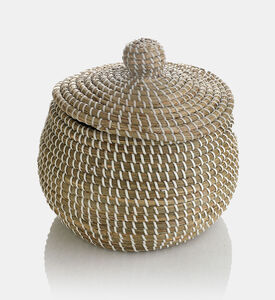 Seagrass Lidded Basket
