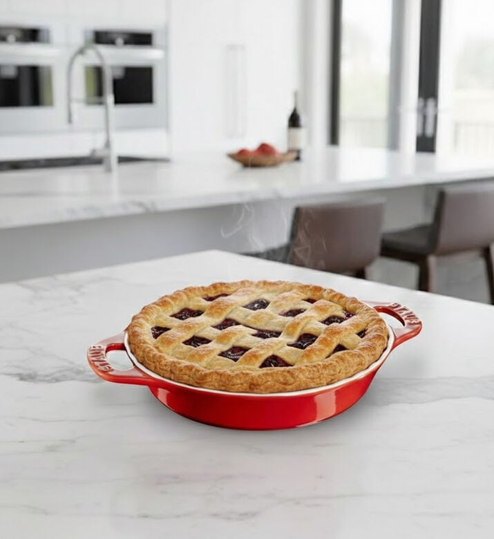 Staub Cherry Round Pie Dish 13cm, Packshot View