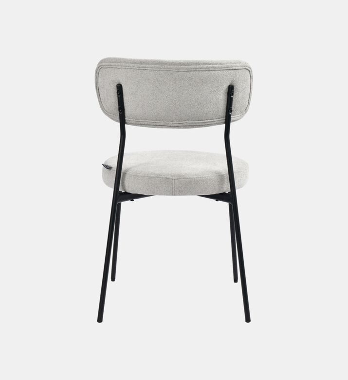 Home Deco and More Archie Fabric Steel Dining Chair, Packshot View