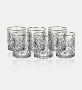 Salt and Pepper Embellished Shot Glasses 6-piece Set, Clear, 60-ml, Packshot View